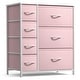 preview thumbnail 57 of 75, Dresser w/ 7 Drawers, Furniture Storage & Chest Tower for Bedroom Pink