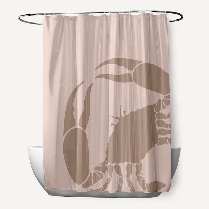 Crab Dip Shower Curtain - Mauve