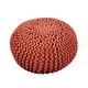 preview thumbnail 27 of 62, Moro Handcrafted Modern Cotton Pouf by Christopher Knight Home