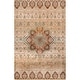 preview thumbnail 7 of 8, Nuloom Multi Contemporary Vintage Tribal Ornamental Framing Florid Border Area Rug