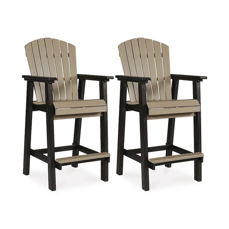 Signature Design by Ashley Fairen Trail Outdoor Poly All Weather Tall Barstool, 2 Count - 26.25" W x 26.75" D x 52" H