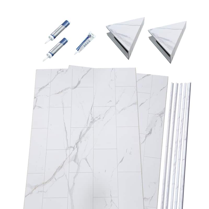 Palisade Shower Surround Kit with Accessories