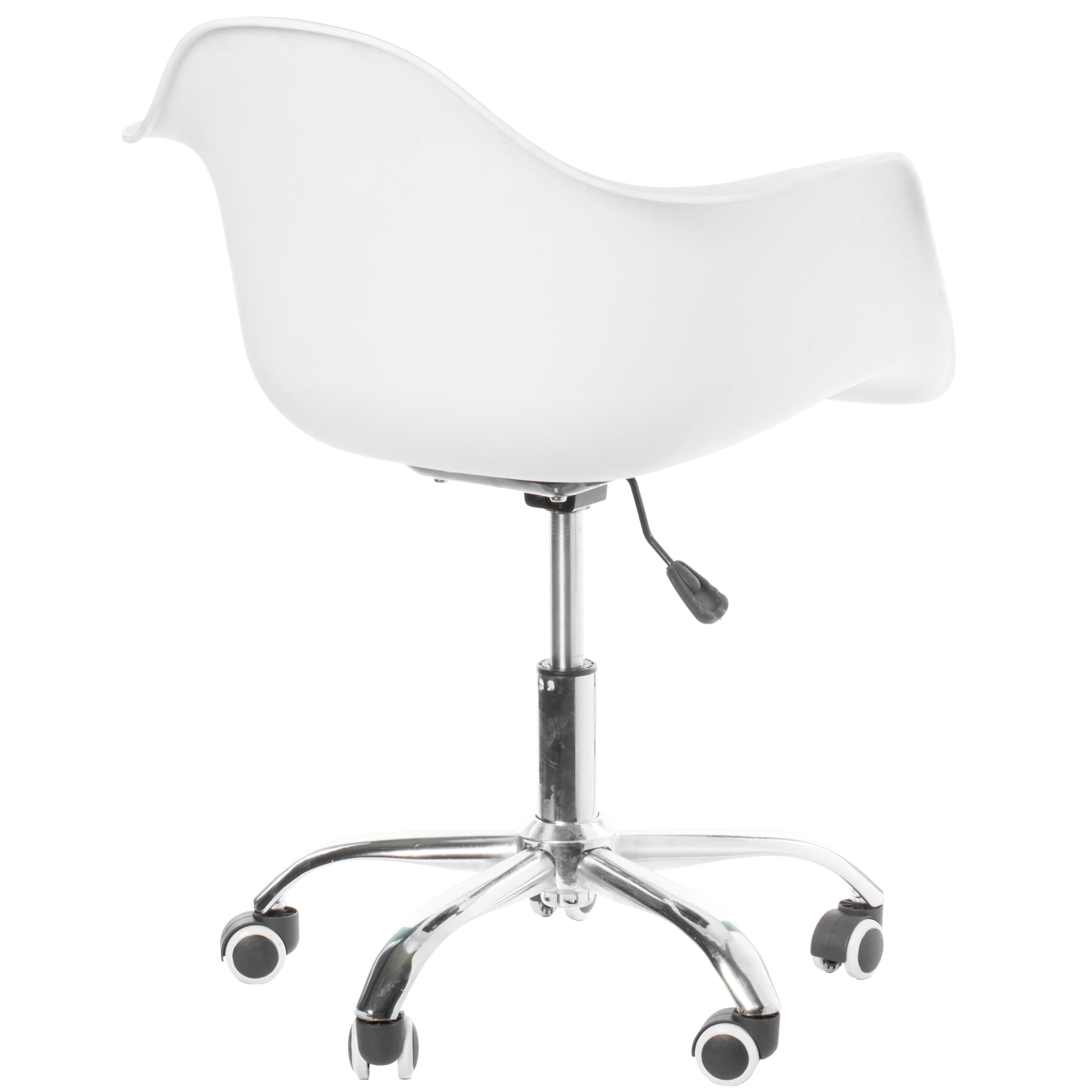 Mid Century Modern Style Adjustable Swivel Plastic Shell Molded