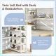 preview thumbnail 11 of 11, Twin Size Loft Bed with Desk and Storage Stairs Loft Bed Frame with Shelves and Safety Guardrails