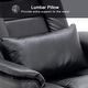 preview thumbnail 36 of 50, MCombo Set of 2 Swivel Recliner with Ottoman, Vibration Massage Lumbar Pillow
