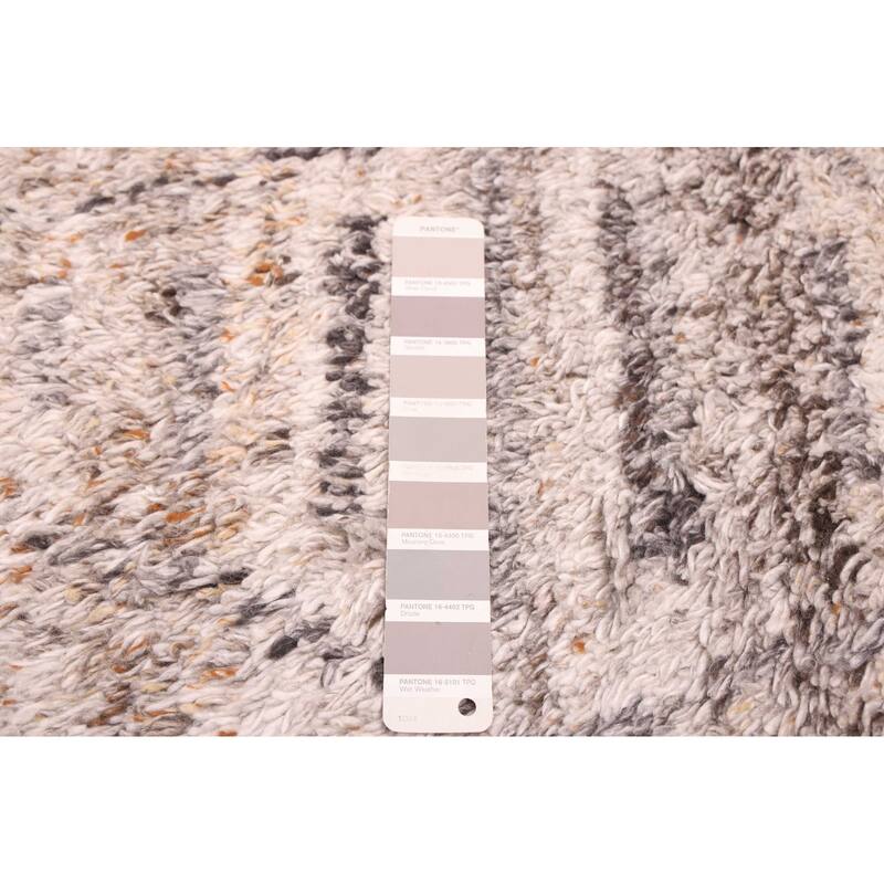 ECARPETGALLERY Hand-knotted Tangier Grey Wool Rug - 5'0 x 8'1