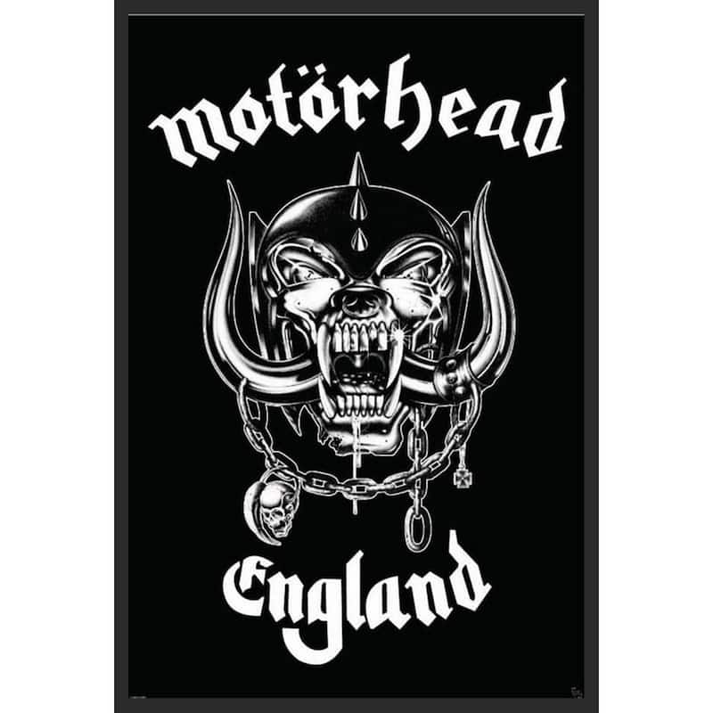 Motorhead England Album Framed Poster - 24 x 36 Inch