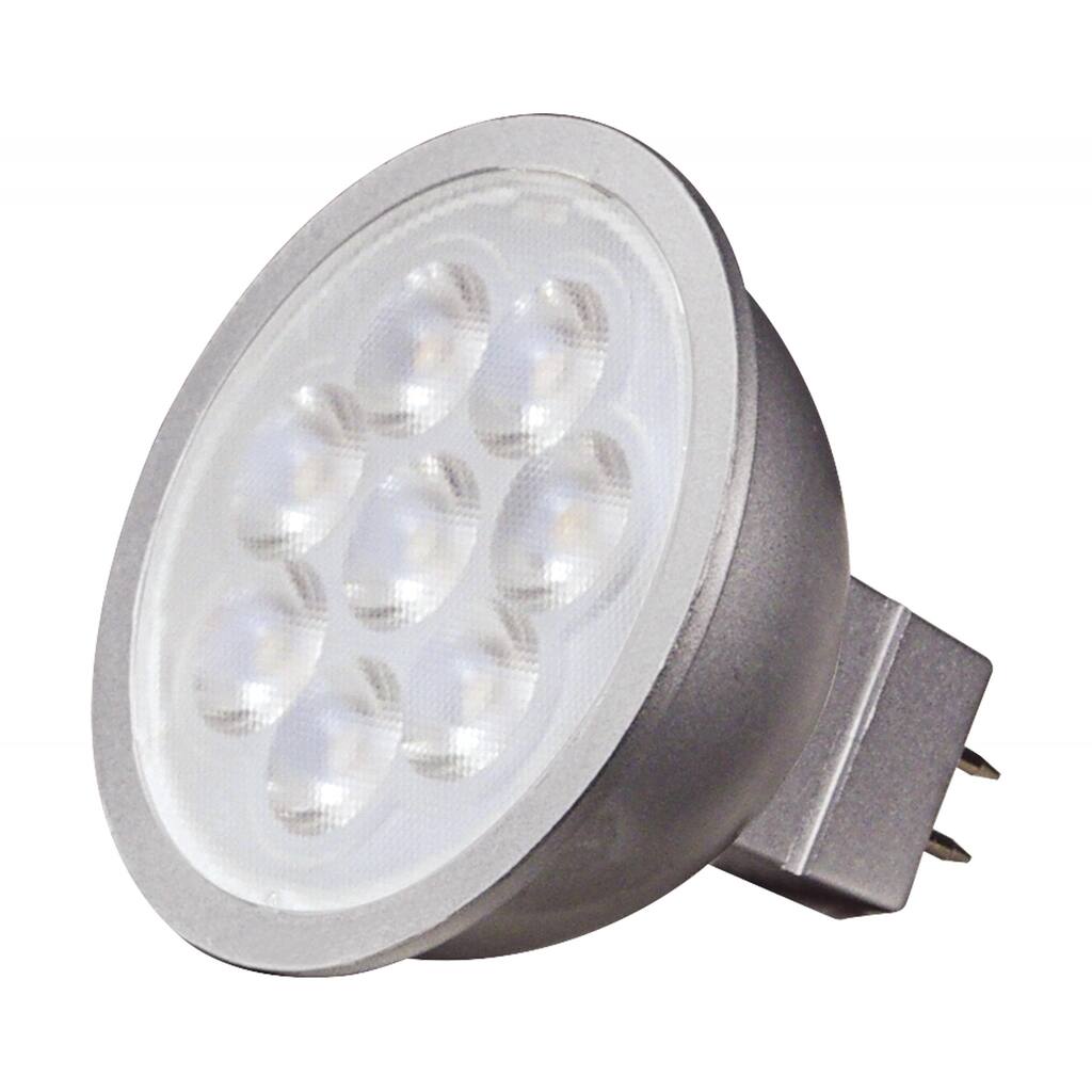6.5 Watt MR16 LED 2700K GU5.3 Base 40 degree Beam Angle 12 Volts - Gray