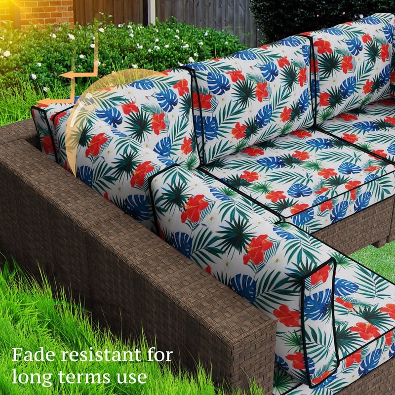 14 Piece Patio Furniture Cushion Set Outdoor Sofa Replacement Cushions
