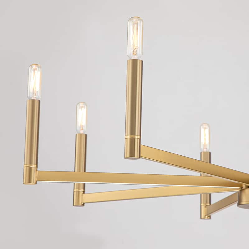 8-Light Classic Candle Chandelier Kitchen island Hanging Pendant for dining room