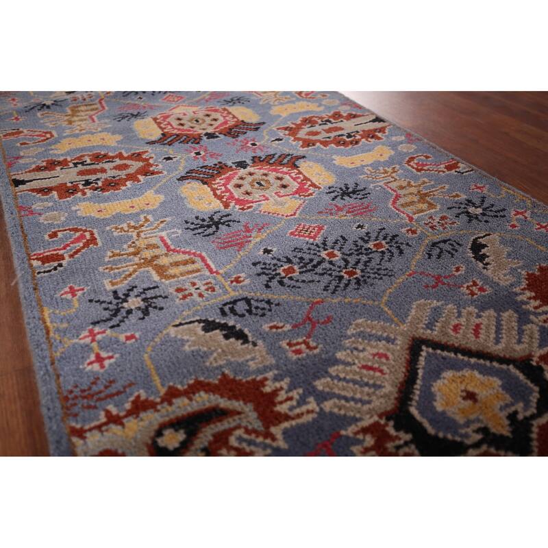 All-Over Kazak Oriental Runner Rug Handmade Traditional Wool Carpet - 2'7"x 11'9"