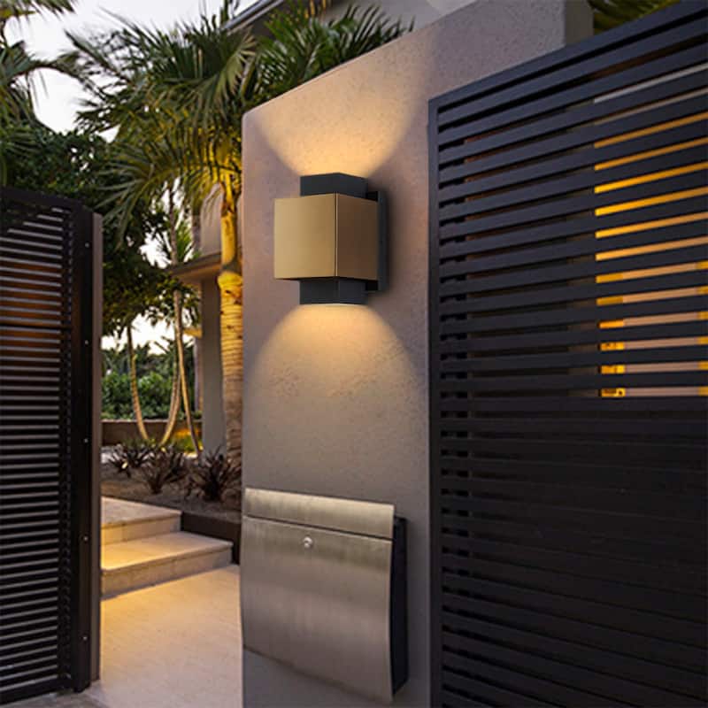 8-inch LED Outdoor Wall Sconce