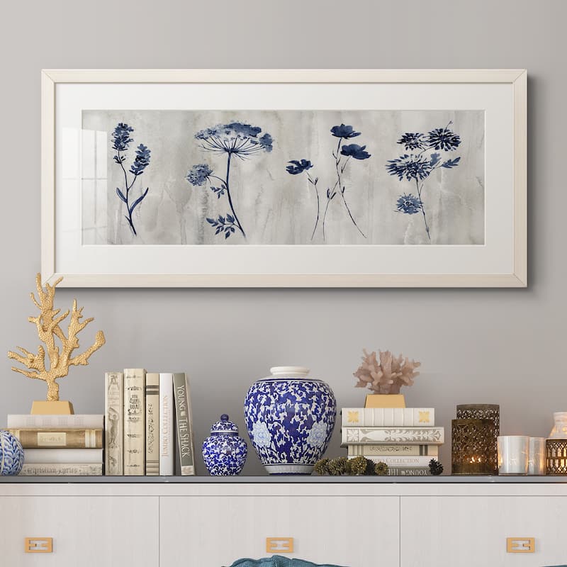 Indigo Row-Premium Gallery Framed Print