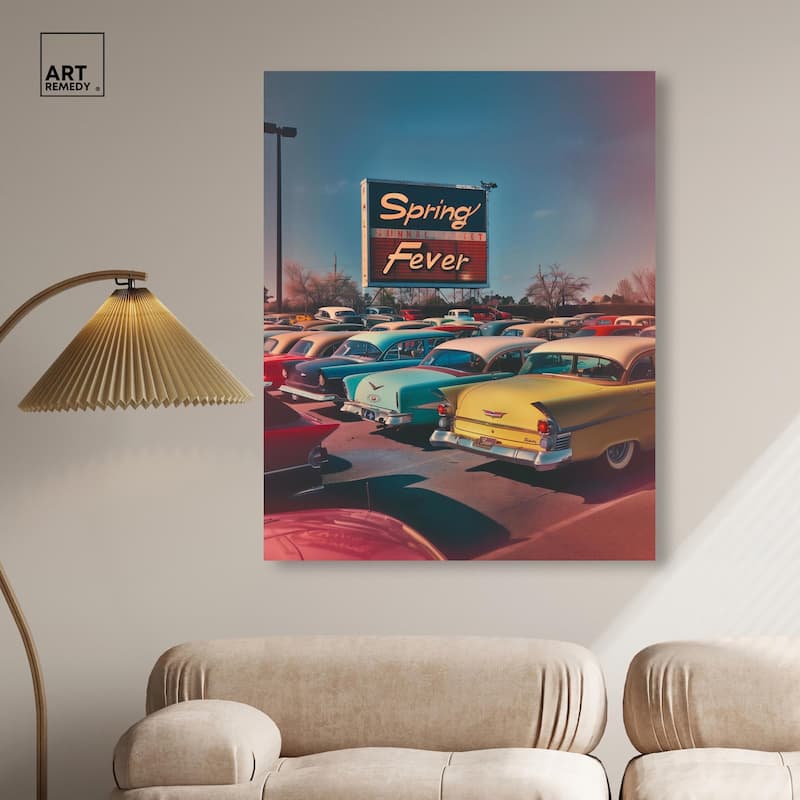 Spring Drive By Canvas by Art Remedy, Gallery Wrapped