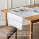 preview thumbnail 3 of 24, over&back Reversible Striped Table Runner - Waterproof - 90 inches - 18 x 90
