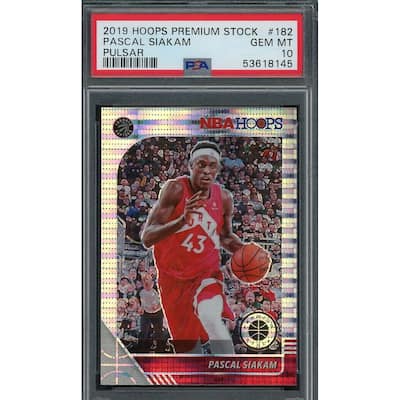 Pascal Siakam 2019 Hoops Premium Stock Pulsar Basketball Card #182 PSA 10 - 8'6" x 11'6"