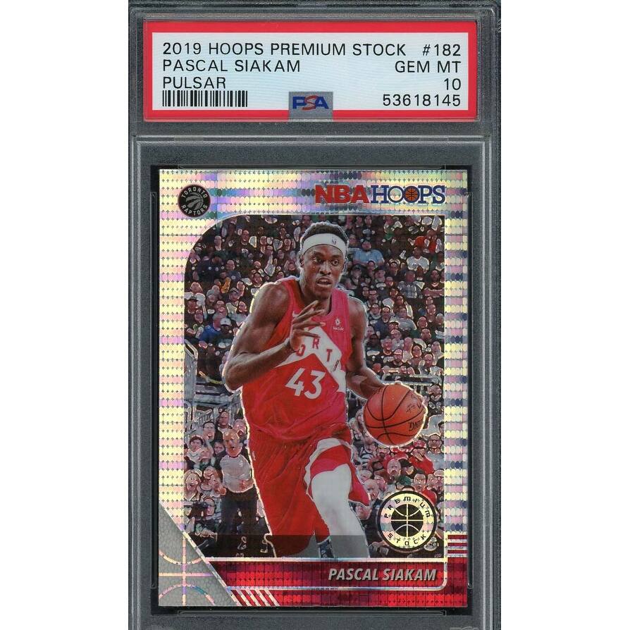 Pascal Siakam 2019 Hoops Premium Stock Pulsar Basketball Card #182 PSA 10 - 8'6" x 11'6"
