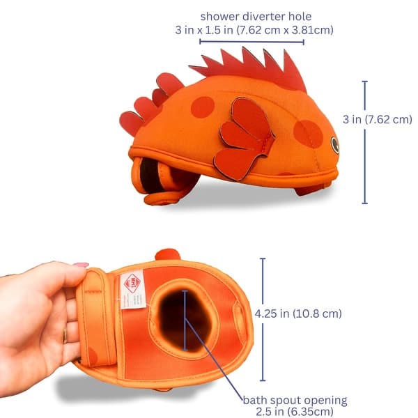 Mommy's Helper Ocean Buddy Bath Spout Cover - Orange