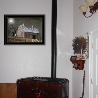TrendyDecor4U Farmhouse "Midnight Moon" Framed Print Wall Art by Billy ...