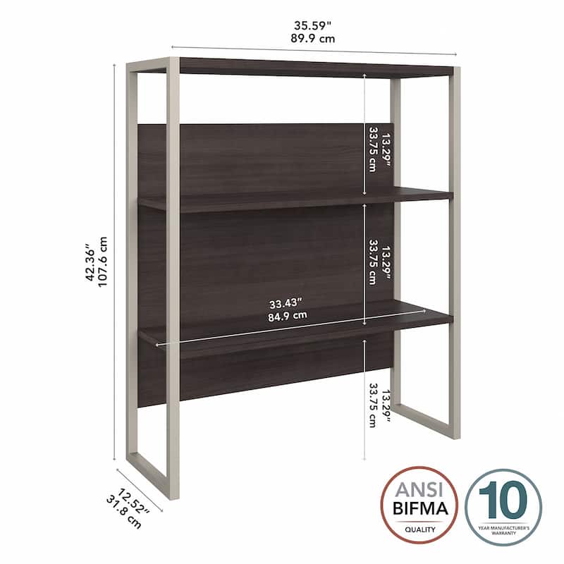 Hybrid 36W Bookcase Hutch by Bush Business Furniture