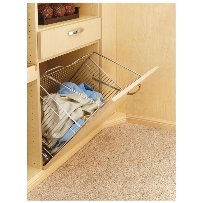 Rev-A-Shelf CTOHB Series Tilt Out Wire Hamper Basket for 21 Inch
