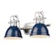 Option Pewter with Navy Blue
