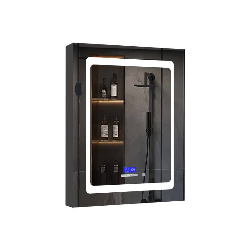 Bracciano 30" Surface-Mount LED Mirror Medicine Cabinet with Defogger
