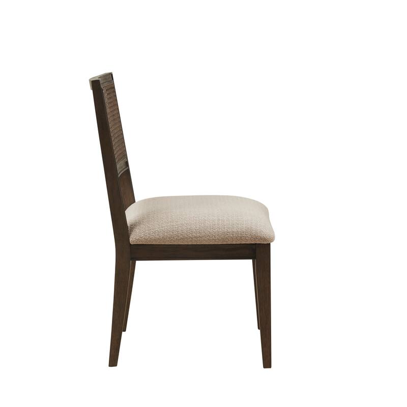 INK IVY Kelly Rattan & Wood Dining Chair Set of 2