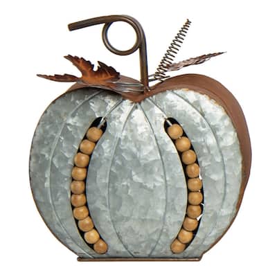 Transpac Resin 12.5 in. Multicolored Harvest Stacked Pumpkin Decor