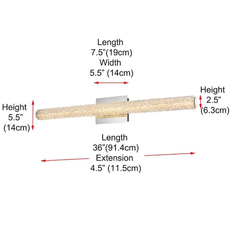 36 inch Adjustable LED Wall Sconce