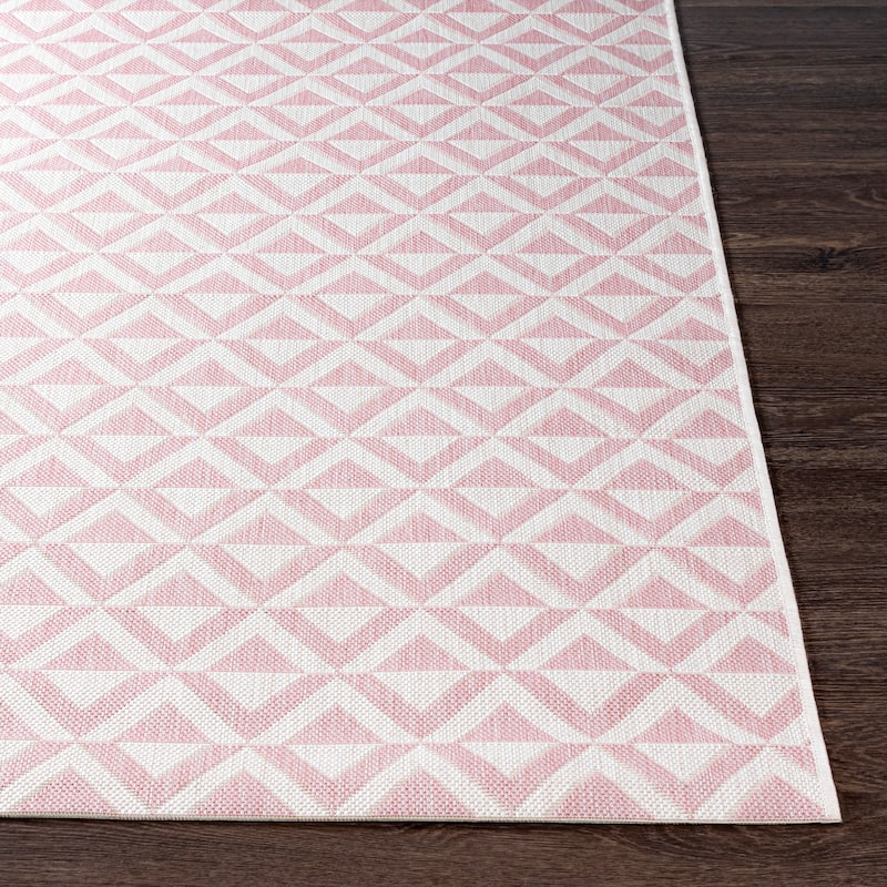 Livabliss Keller Indoor/ Outdoor Diamond Stripe Area Rug