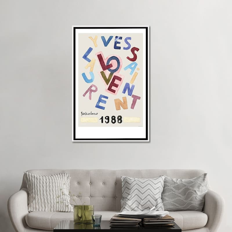 iCanvas "Vintage Love" by Mercedes Lopez Charro Framed Canvas Print