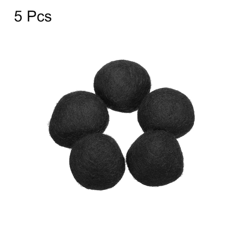 Wool Felt Balls Beads Woolen Fabric 3cm 30mm for Home Crafts 5Pcs