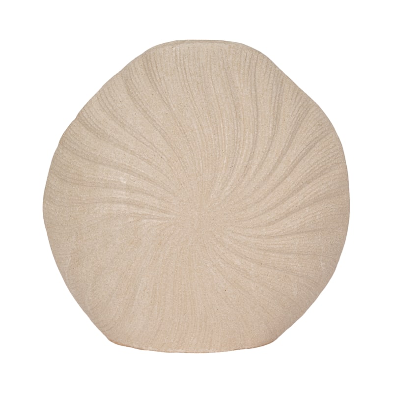 Sagebrook Home Ceramic Coastal Shell Vase
