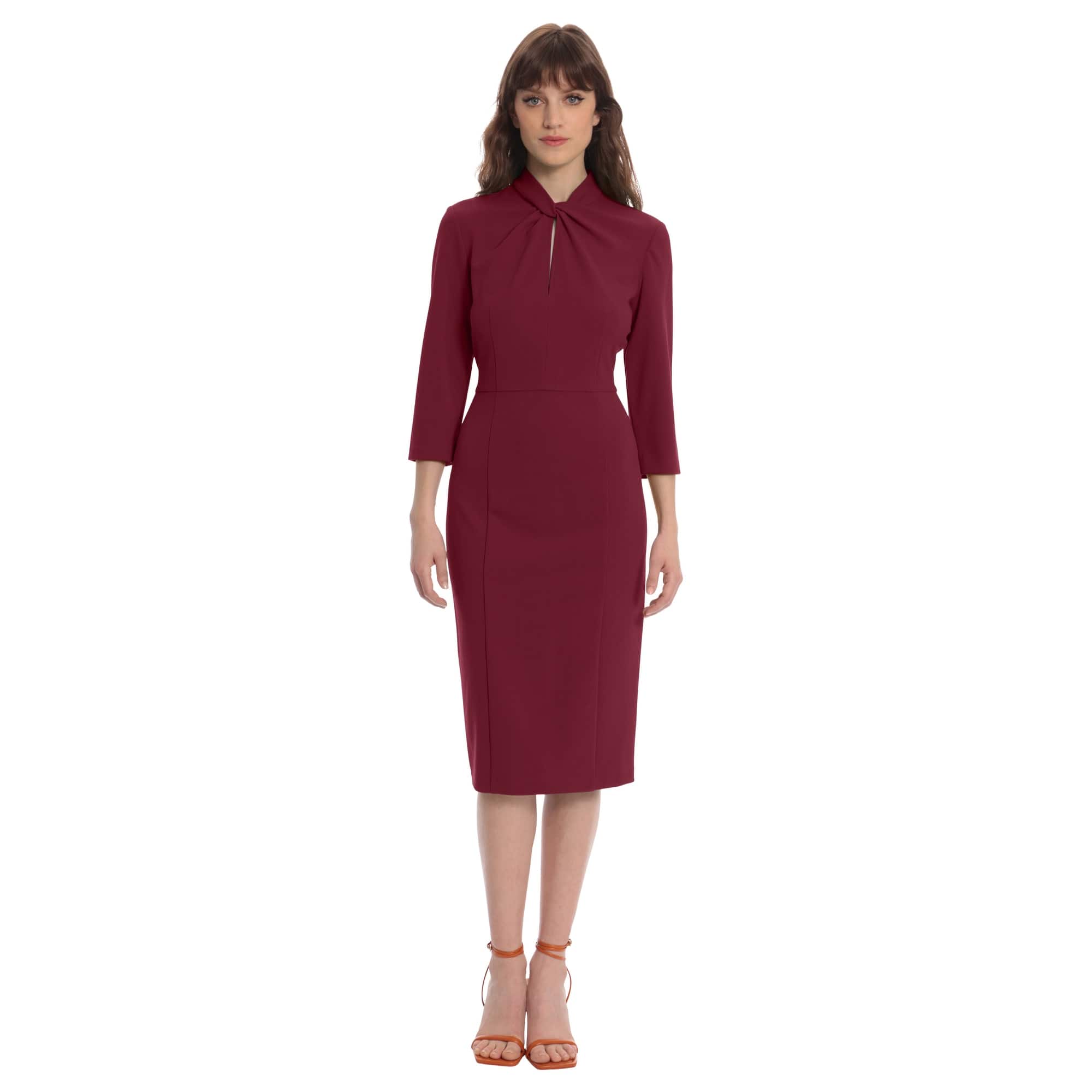 donna morgan dress Tropical Printed Midi Cherry/Pink Donna Morgan Mini Dress 