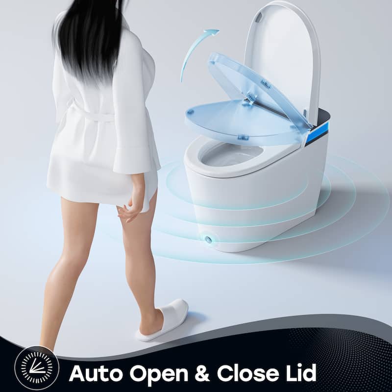 HOROW T38P Advanced ADA Chair Height Elongated Smart Toilet with Auto Open/Close Lid, Instant Warm Water, Heated Seat and Dryer