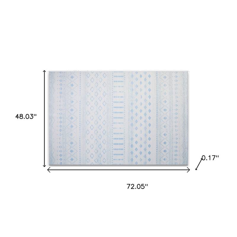 HomeRoots Geometric Casual Rectangle Area Rug