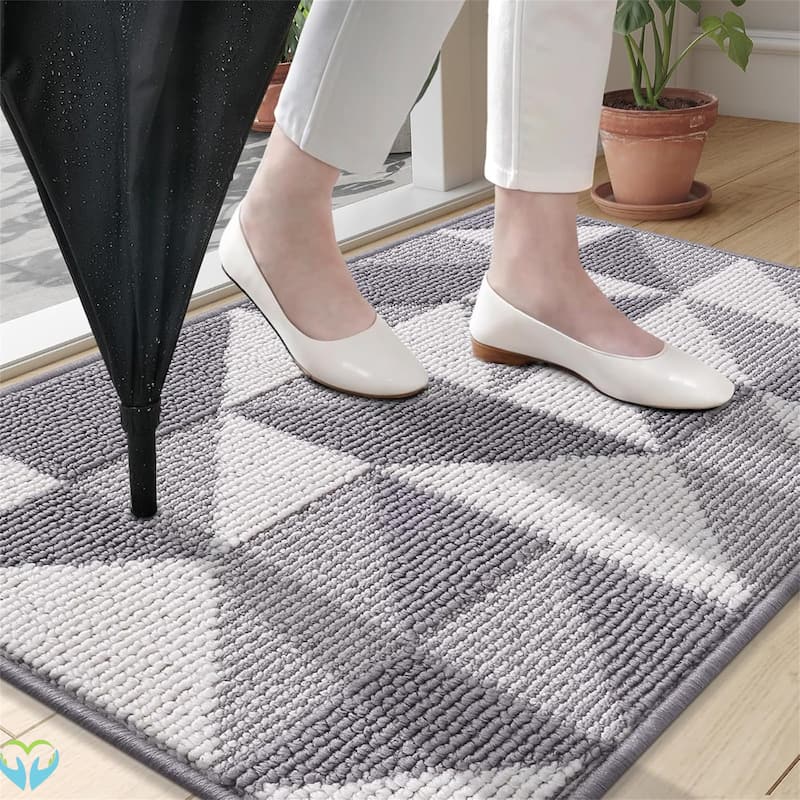 2 pack-Door Mat Indoor Entrance Washable
