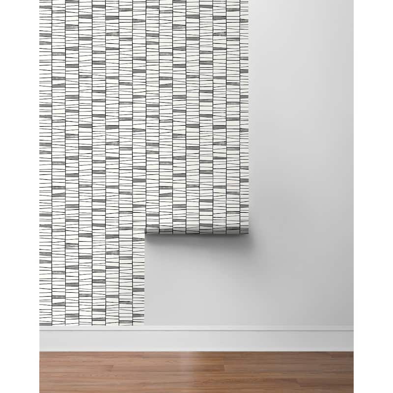 Stacy Garcia Home Organic Stripe Peel and Stick Wallpaper