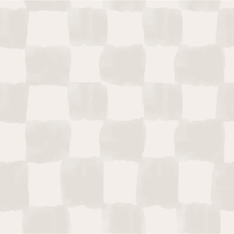 Mr. Kate Tess Watercolor Cream Checker Peel and Stick Wallpaper