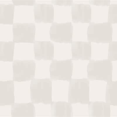 Mr. Kate Tess Watercolor Cream Checker Peel and Stick Wallpaper