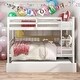 preview thumbnail 2 of 16, Modern Full Over Full Bunk Bed With Trundle,Convertible To 2 Full Size Platform Bed With Ladder And Safety Rails