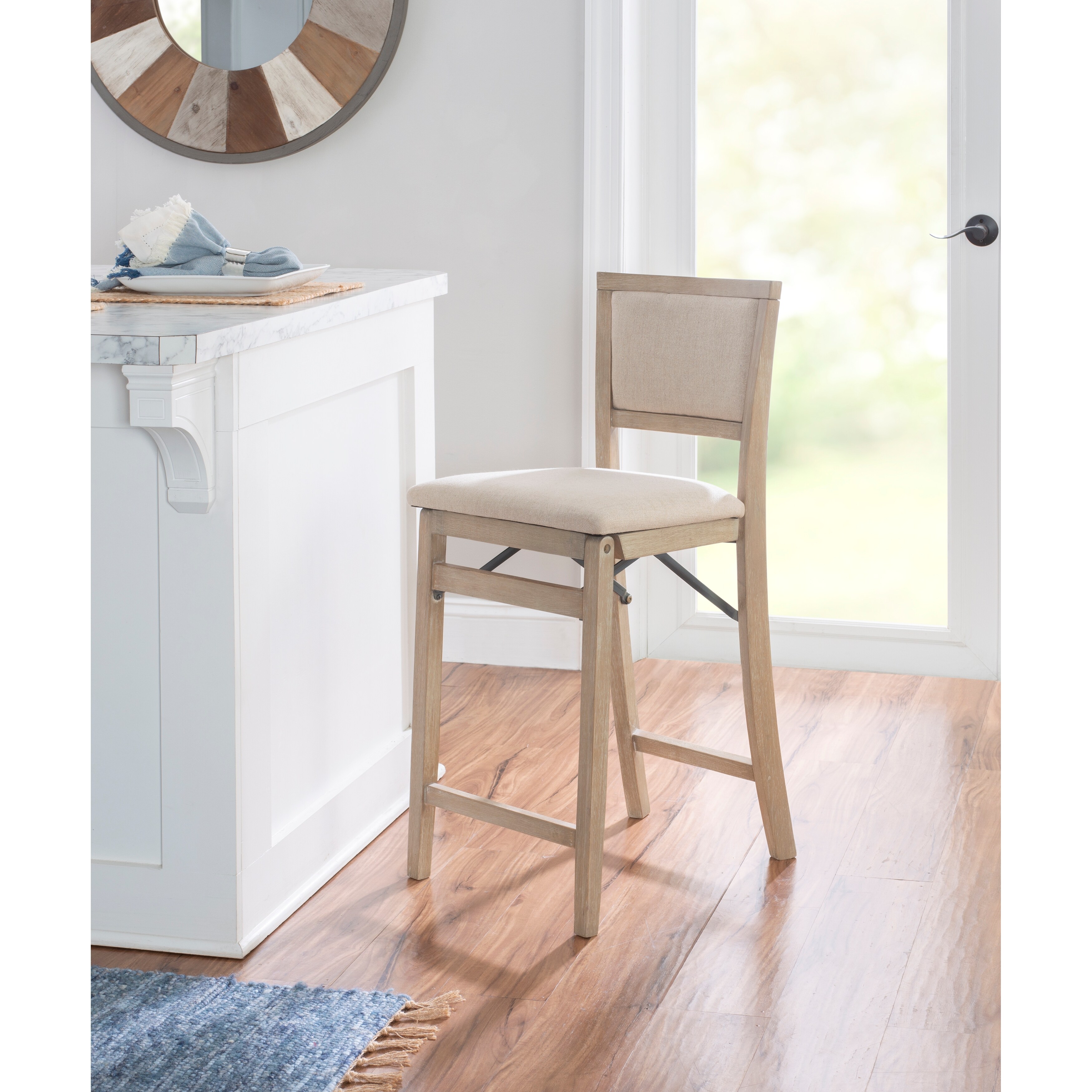 Folding counter deals height bar stools