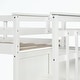 preview thumbnail 47 of 51, Hardwood Twin Over Twin Bunk Bed with Trundle and Staircase