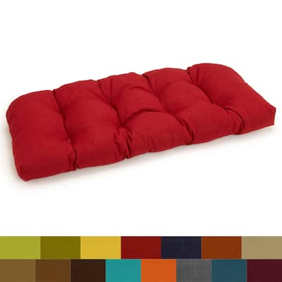 Blazing Needles 42-inch U-shaped Outdoor Bench Cushion