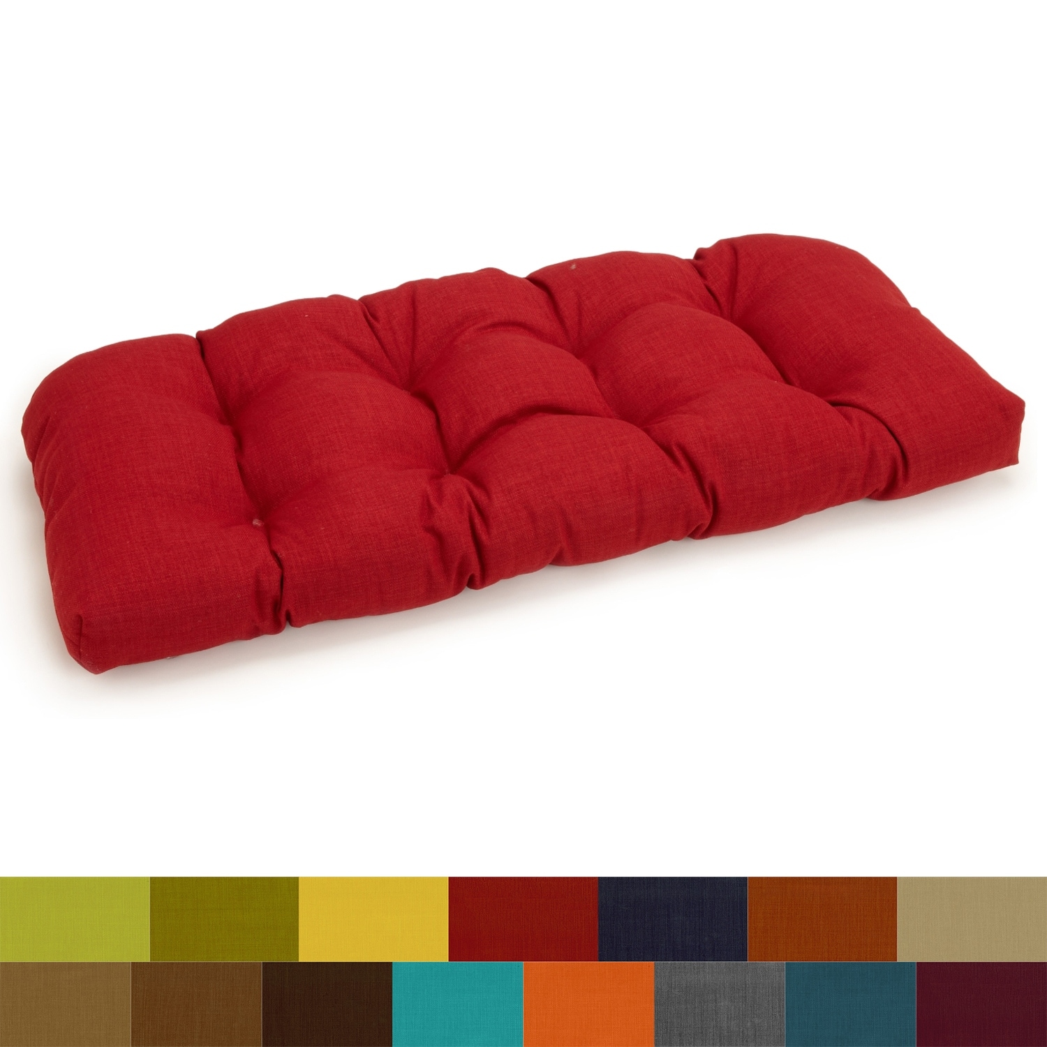 Blazing Needles 42-inch U-shaped Outdoor Bench Cushion