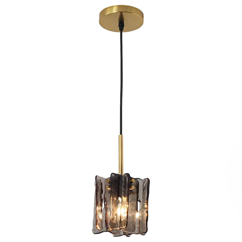 Modern 1-Light Pendant Lights Glass Island Light