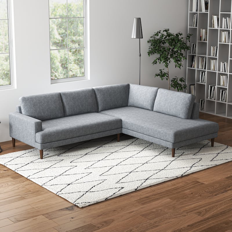 Harman Modern Living Room Fabric Corner Sectional Couch