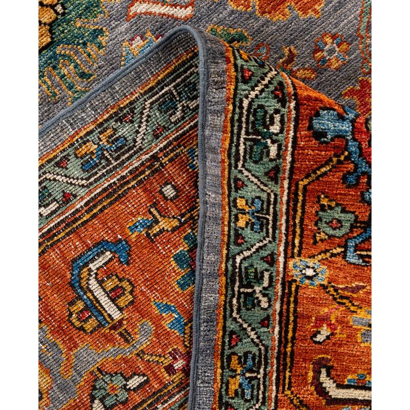 Serapi One-of-a-Kind Hand-Knotted Area Rug - Gray - 8' 2" x 10' 3"