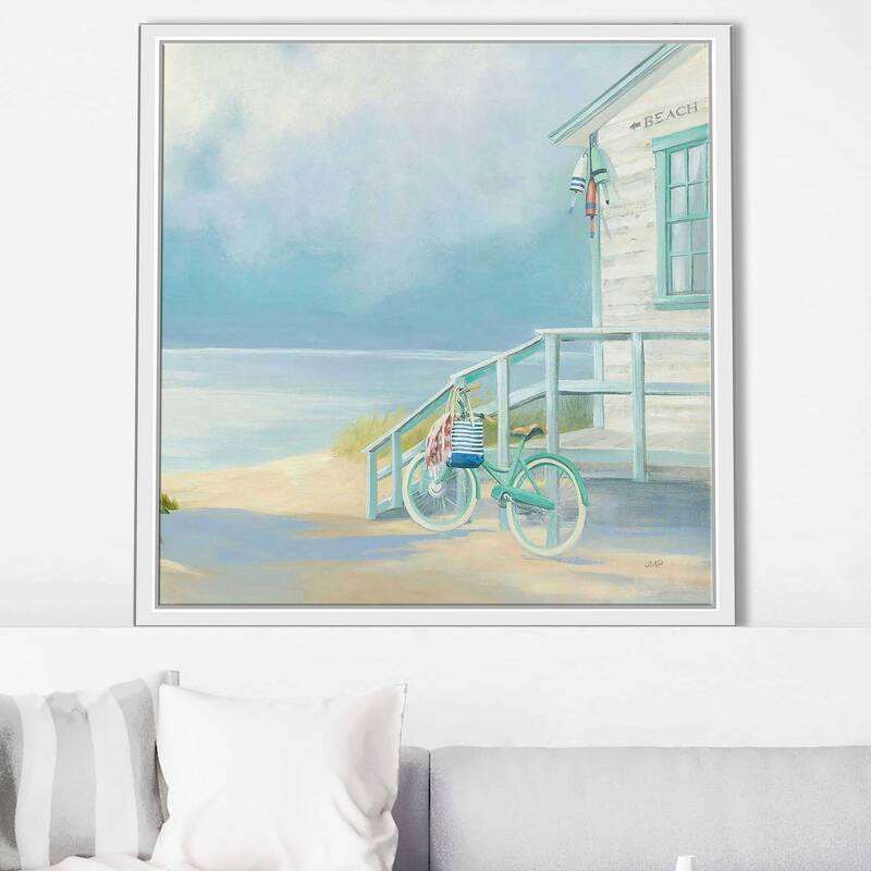 "Morning Ride to the Beach" Print on Floating Canvas
